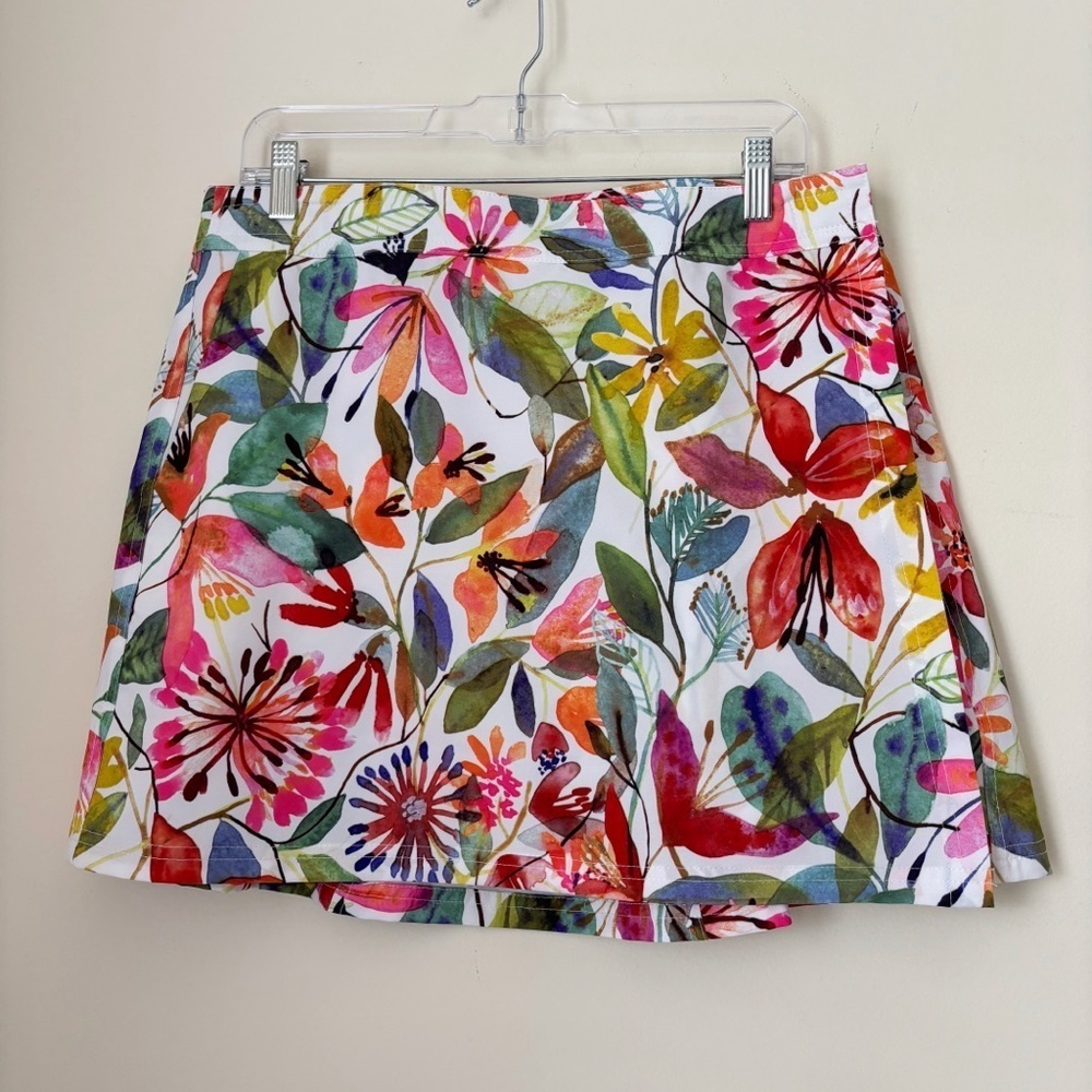 RipSkit Hawaii Wildflower Watercolor Length 1 Wrap Skirt Large